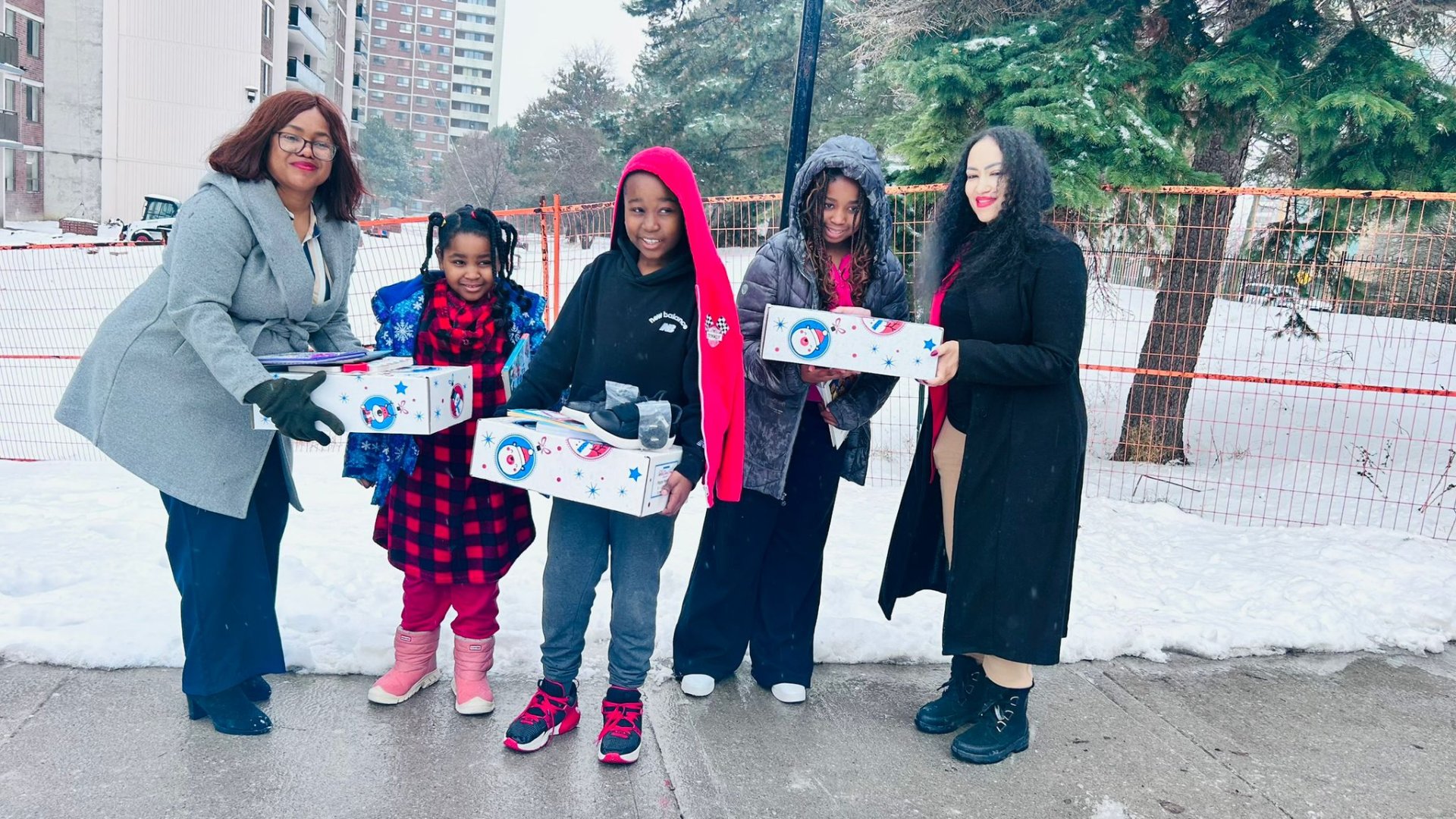 Winter care hampers and nourishment distribution in Toronto