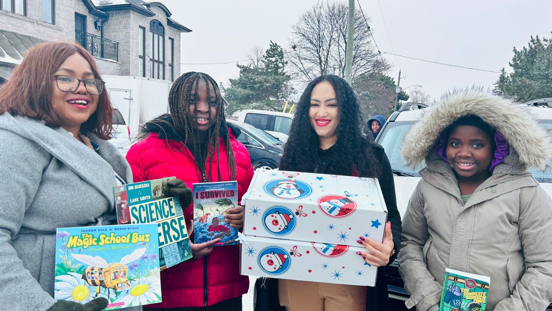 Educational books and learning resources provided to youth and children